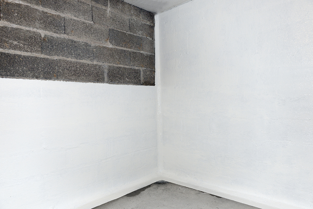 Réalisation de l'étancheite d'un mur enterré.